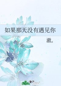 如果那天没有遇见你